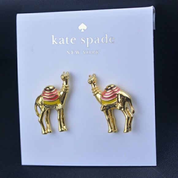 kate spade Jewelry - Kate spade camel earrings  spice things up